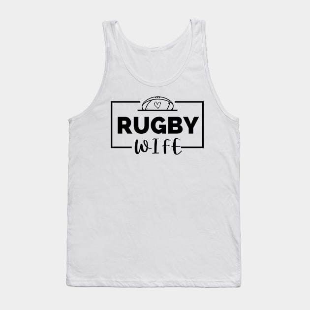 Cute Rugby Wife Fun Tank Top by Lottz_Design 